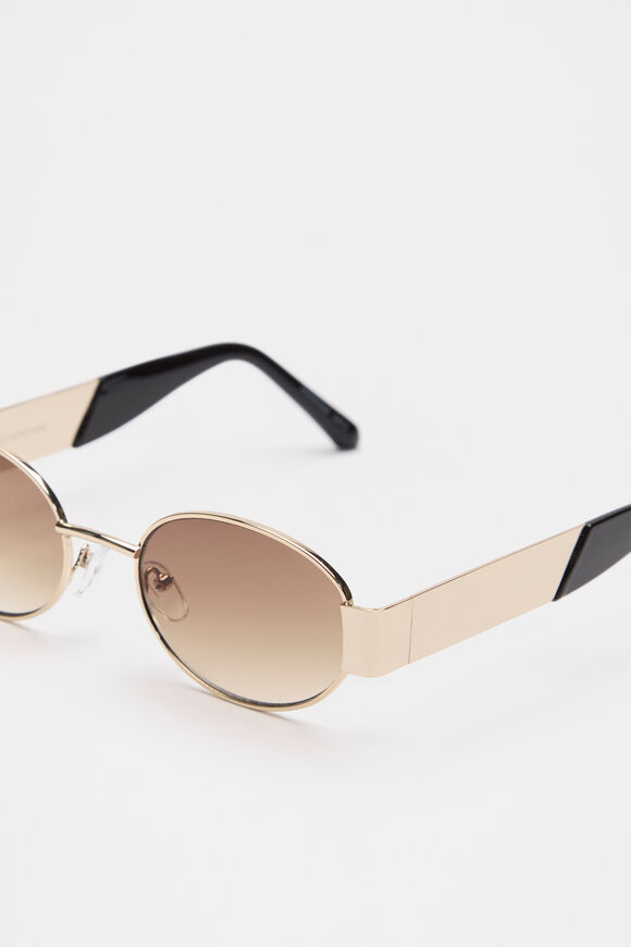 Romy Round Sunglasses  Golden Brown  hi-res