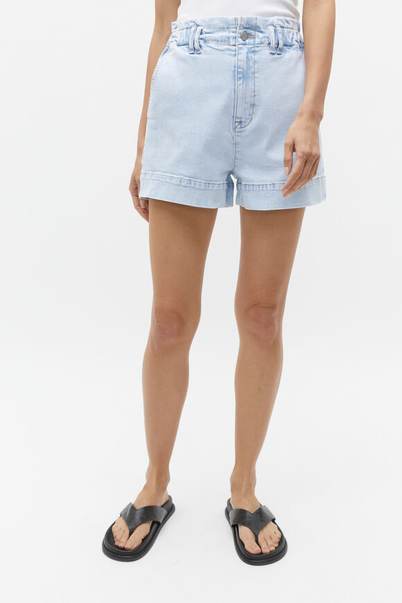 Denim Paperbag Short  Glacier Denim  hi-res