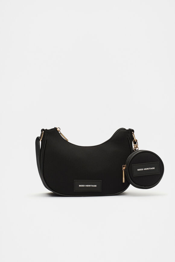 Seed Essential Logo Crossbody Bag  Black  hi-res