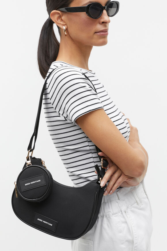Seed Essential Logo Crossbody Bag  Black  hi-res
