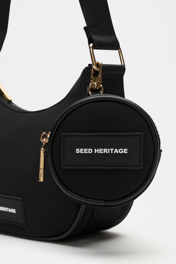 Seed Essential Logo Crossbody Bag  Black  hi-res