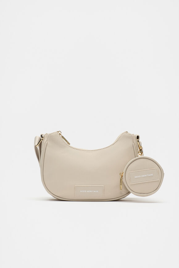 Seed Essential Logo Crossbody Bag  Cool Sand  hi-res