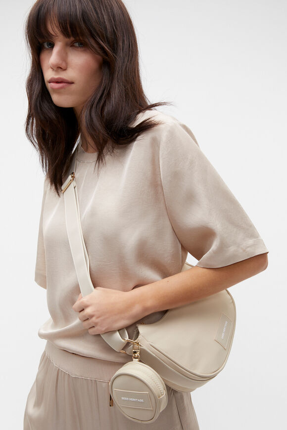 Seed Essential Logo Crossbody Bag  Cool Sand  hi-res