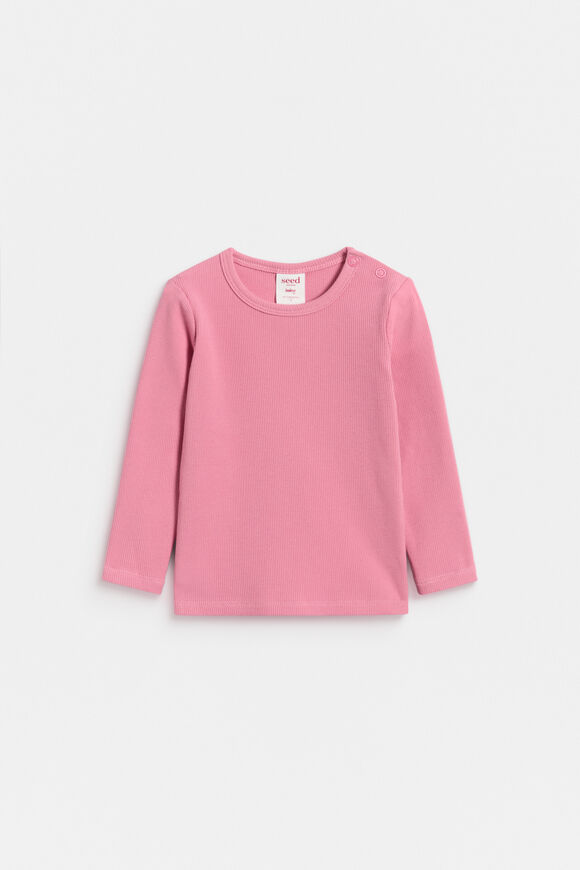 Core Rib Tee  Raspberry  hi-res