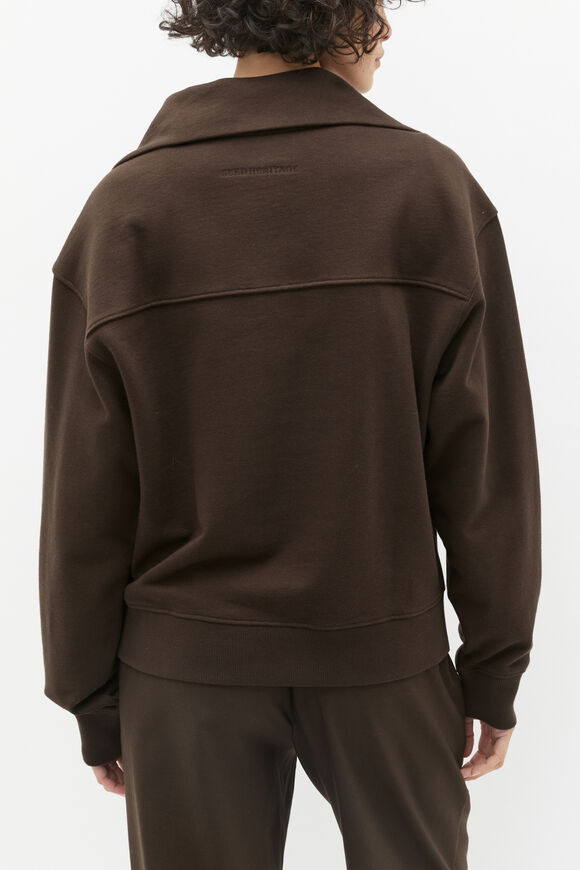 Core Heritage Half Zip Sweat  Dark Espresso  hi-res