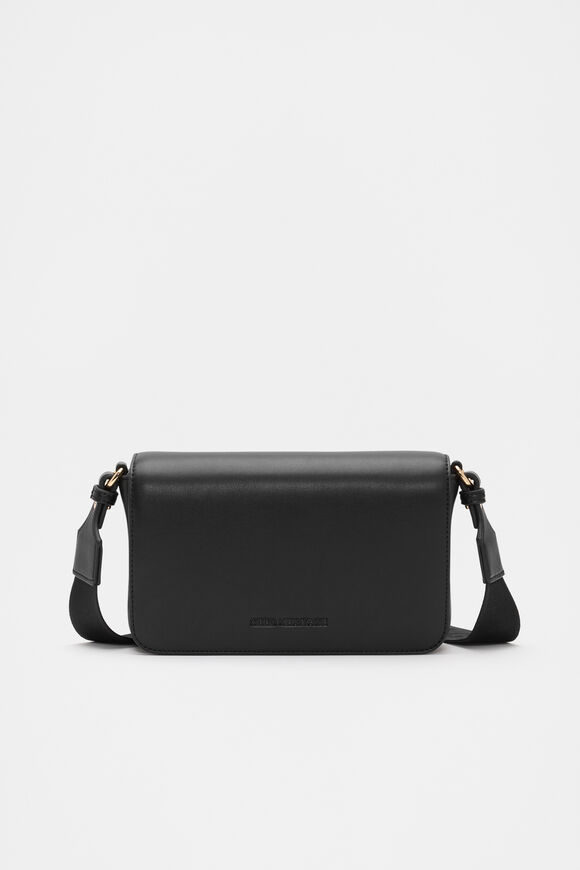 Logo Trim Crossbody Bag  Black  hi-res
