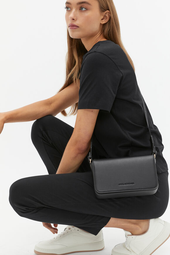 Logo Trim Crossbody Bag  Black  hi-res