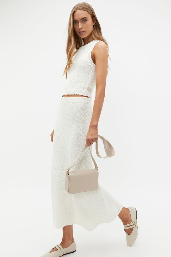 Logo Trim Crossbody Bag  Oat  hi-res