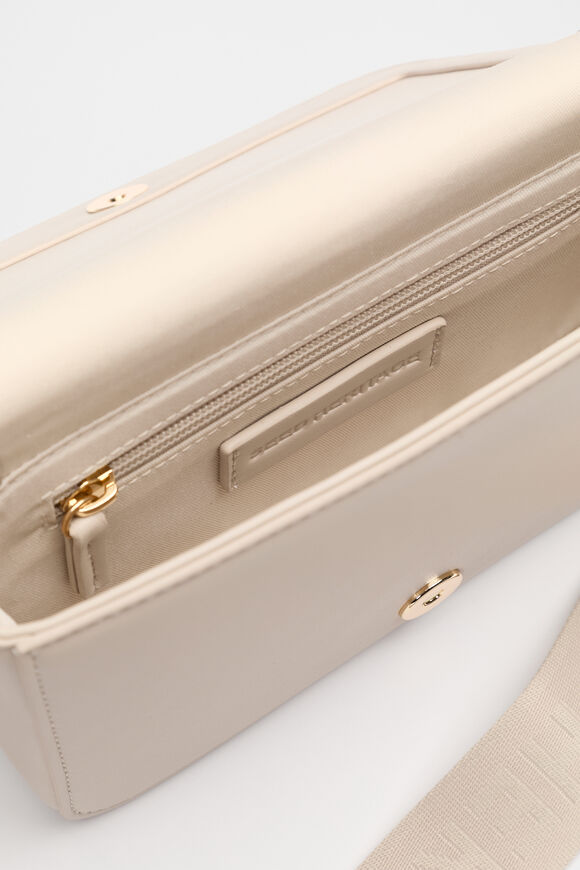 Logo Trim Crossbody Bag  Oat  hi-res