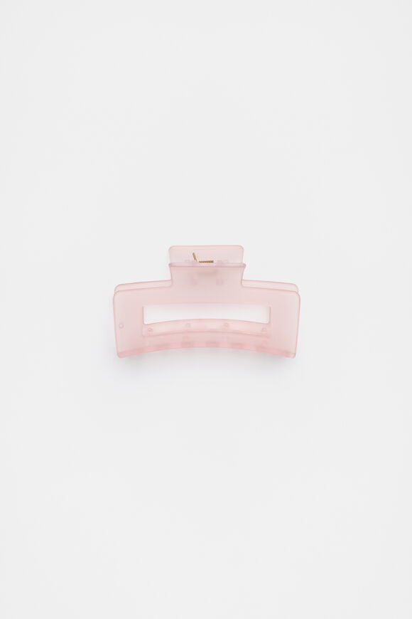 Mini Rectangle Hair Claw  Rose Petal  hi-res