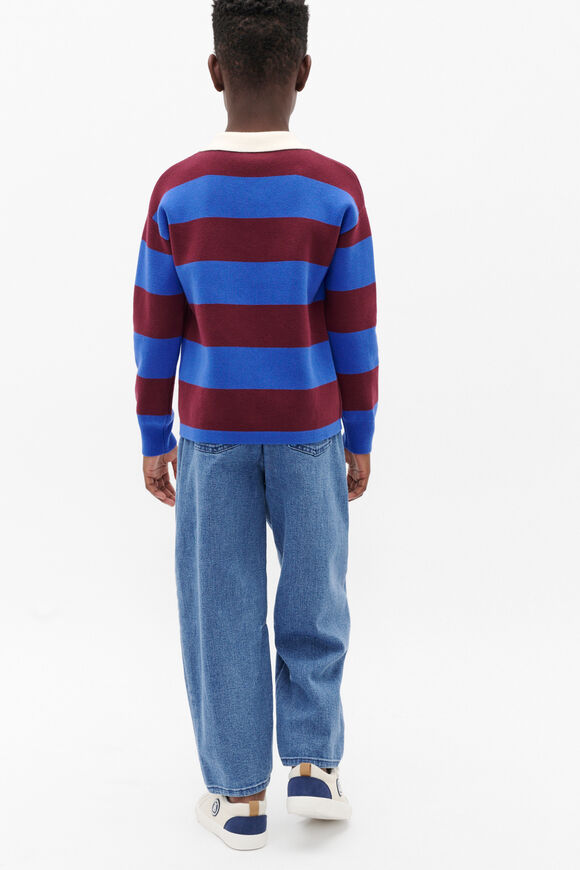 Rugby Polo Sweater  Blueberry  hi-res