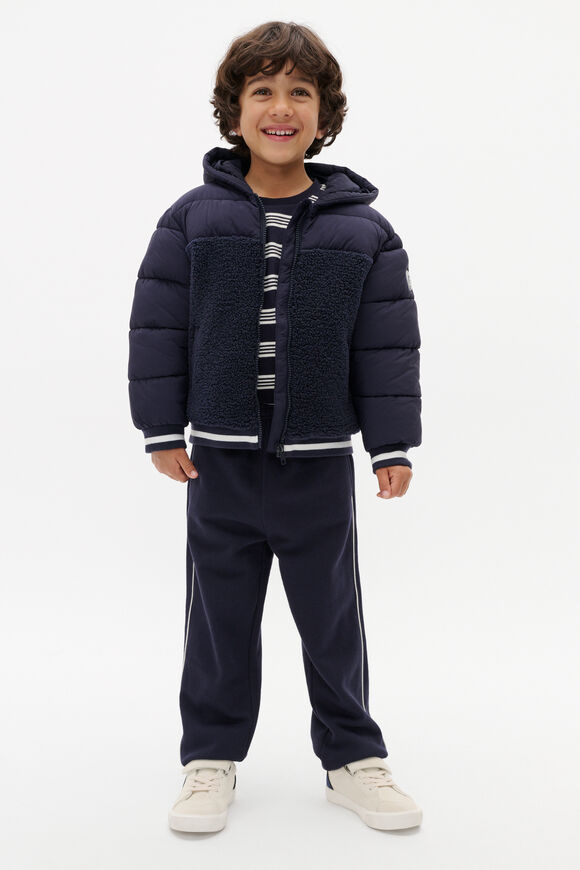 Spliced Logo Jacket  Midnight Blue  hi-res