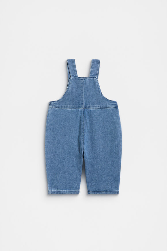 Denim Logo Overall  Mid Blue Wash  hi-res