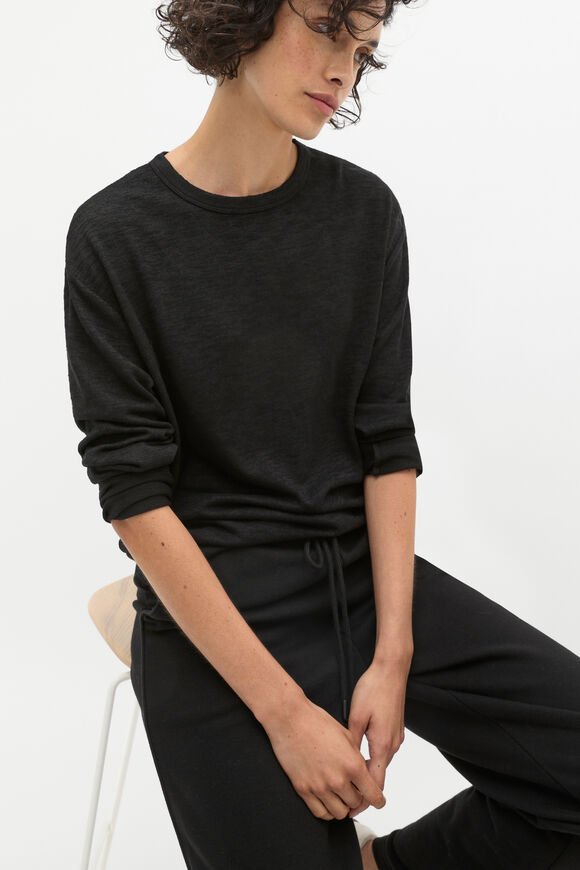 Supersoft Long Sleeve Top  Black  hi-res