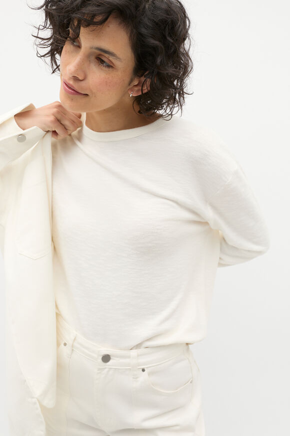 Supersoft Long Sleeve Top  Cloud Cream  hi-res
