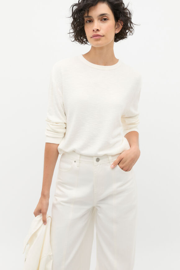 Supersoft Long Sleeve Top  Cloud Cream  hi-res