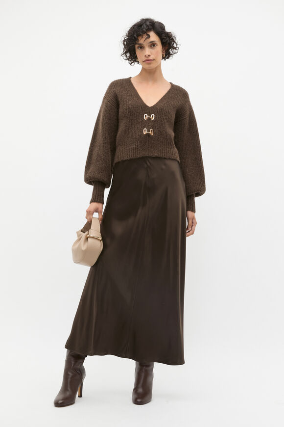 Lofty Ring Detail Knit  Dark Espresso Marle  hi-res