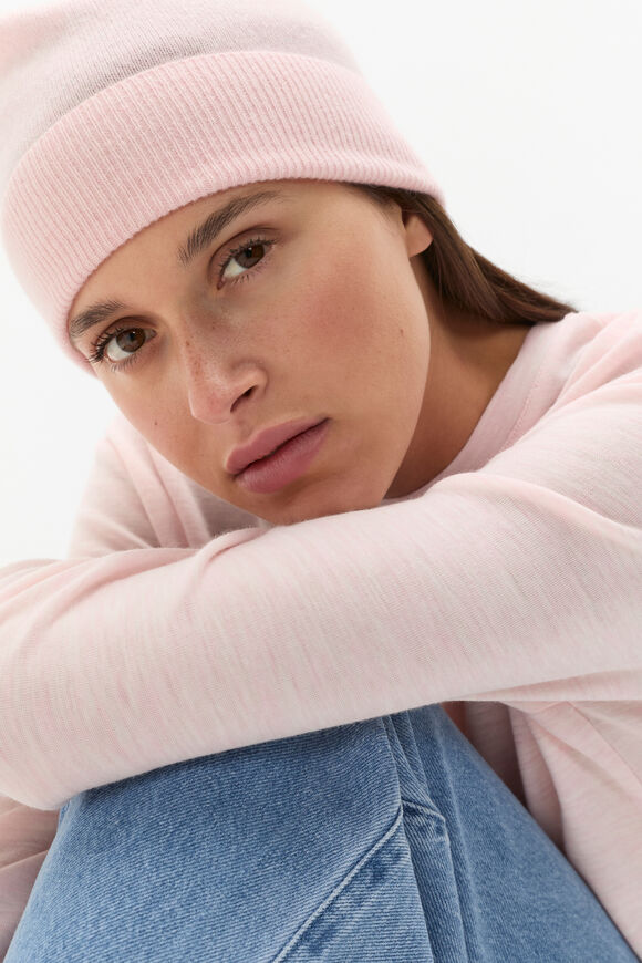 Rib Knit Beanie  Rose Petal Marle  hi-res