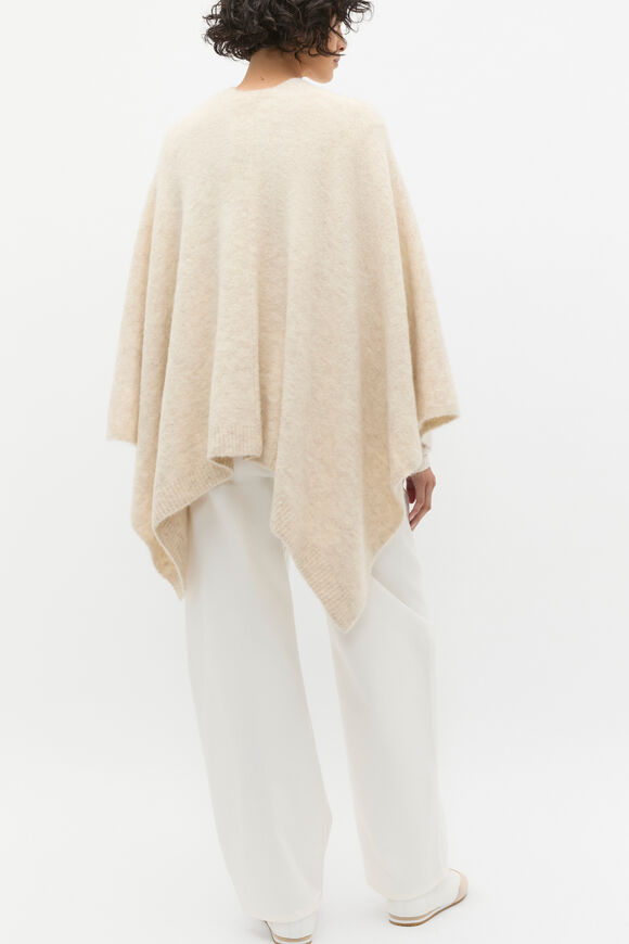 Fluffy Textured Wrap  Oat Marle  hi-res