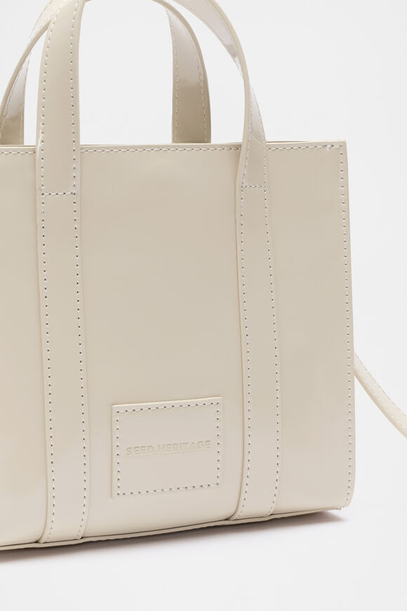 Coated Carry All Mini Tote  Oat  hi-res