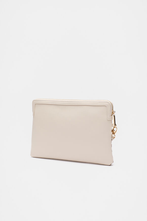 Woven Wristlet Pouch  Oat  hi-res