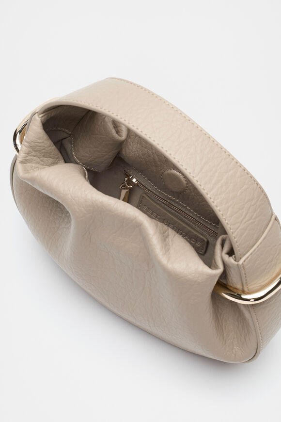 Textured Mini Round Handbag  Cookie  hi-res