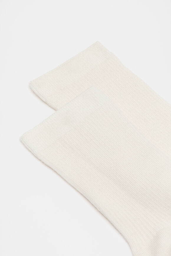 Cosy Rib Crew Sock  Cream  hi-res