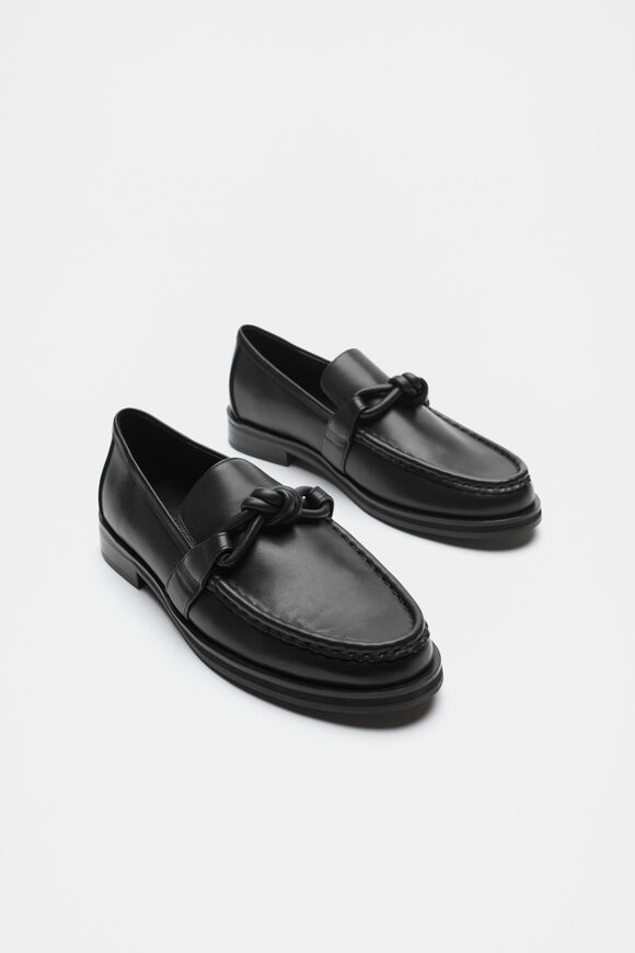 Dakota Knot Detail Loafer  Black  hi-res