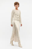 Satin Midi Swing Skirt  Oat  hi-res