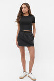 Core Crop Rib Tee  Black  hi-res