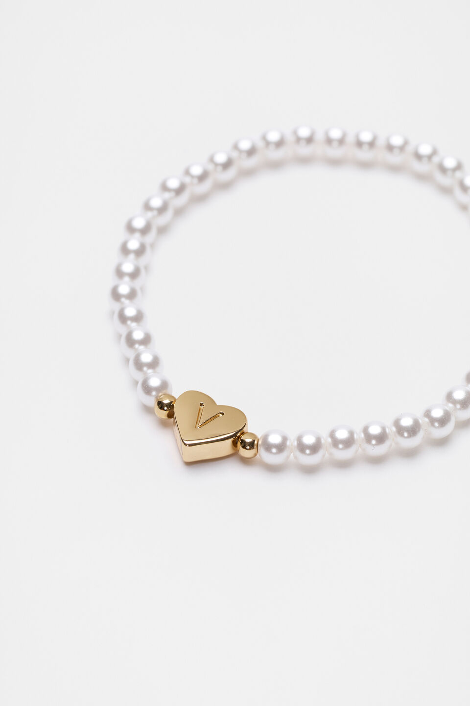 Initial Pearl Bracelet  V