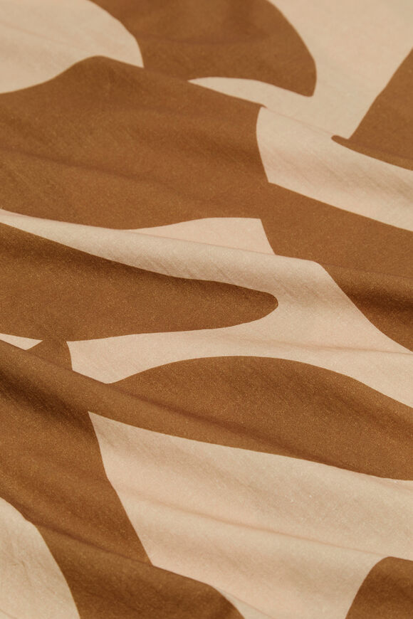 Geo Print Sarong  Cinnamon Spice  hi-res