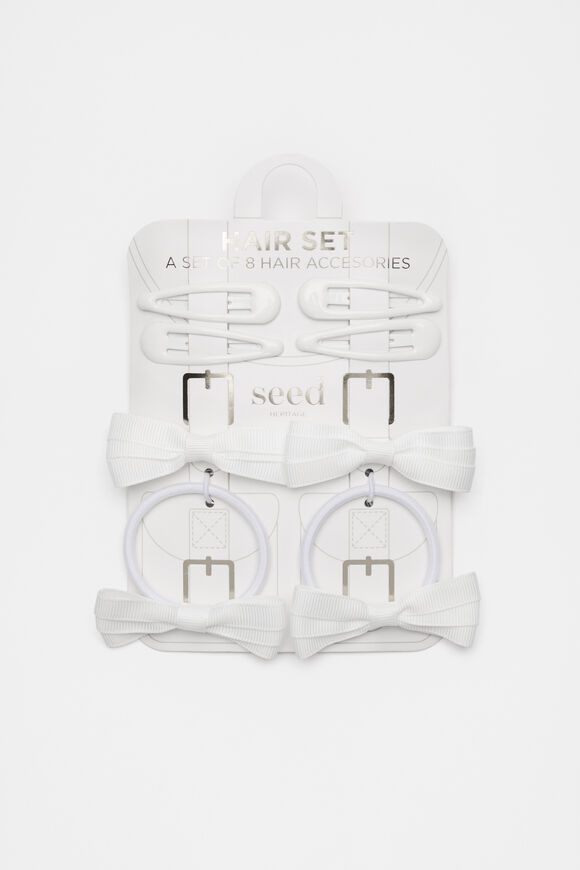 Back To School Hair Set  White  hi-res