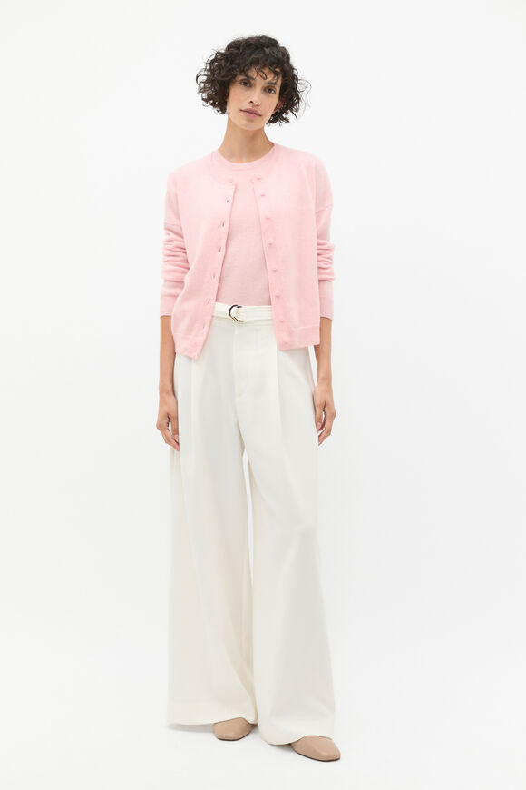 Cashmere Button Knit Cardigan  Rose Petal Marle  hi-res