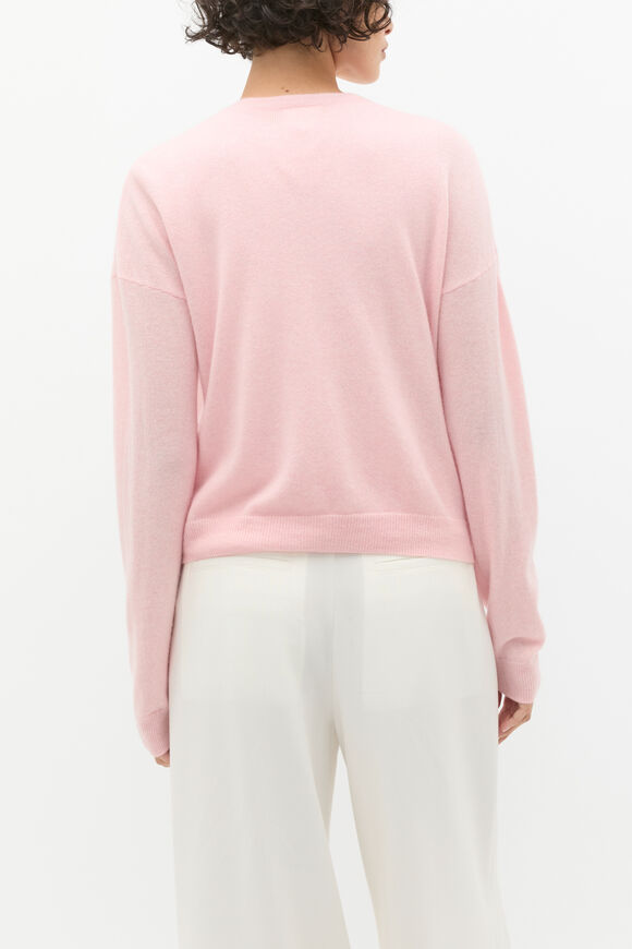 Cashmere Button Knit Cardigan  Rose Petal Marle  hi-res