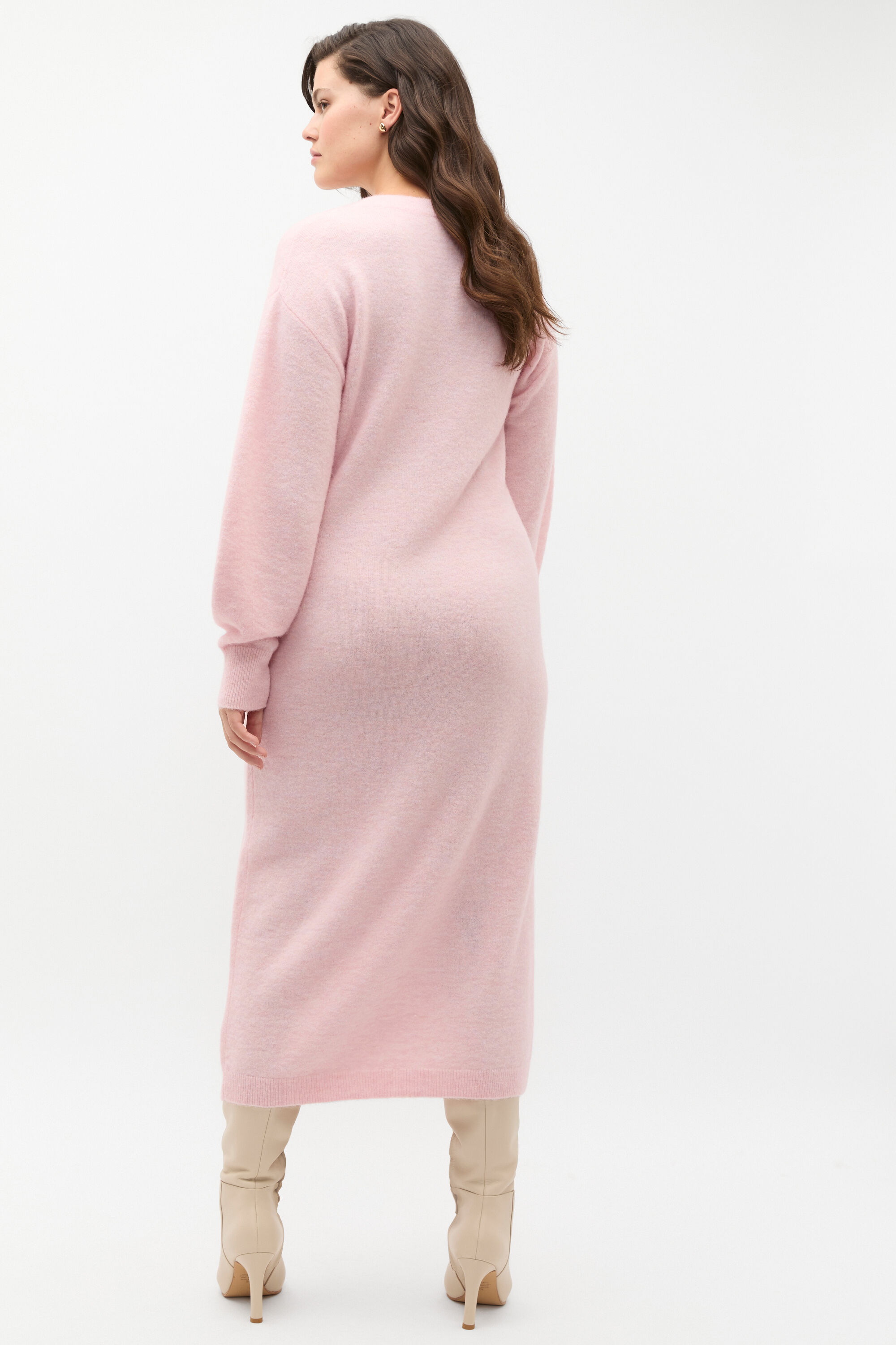 Lofty V Neck Midi Dress| Rose Petal Marle | Seed Heritage
