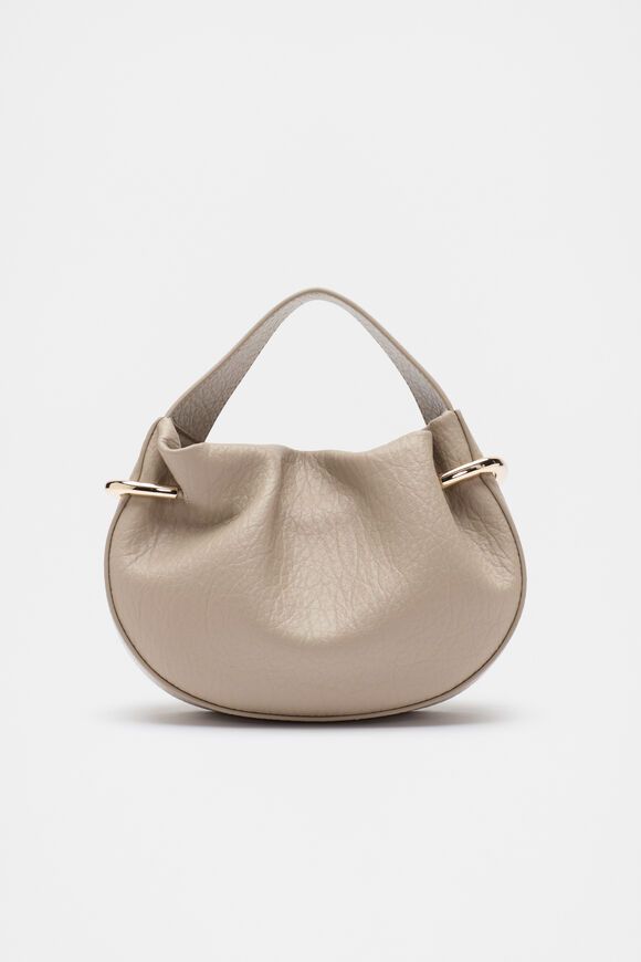 Textured Mini Round Handbag  Cookie  hi-res