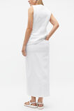 Denim Pencil Skirt  White  hi-res