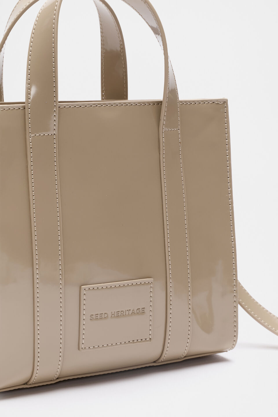 Coated Carry All Mini Tote  Cookie