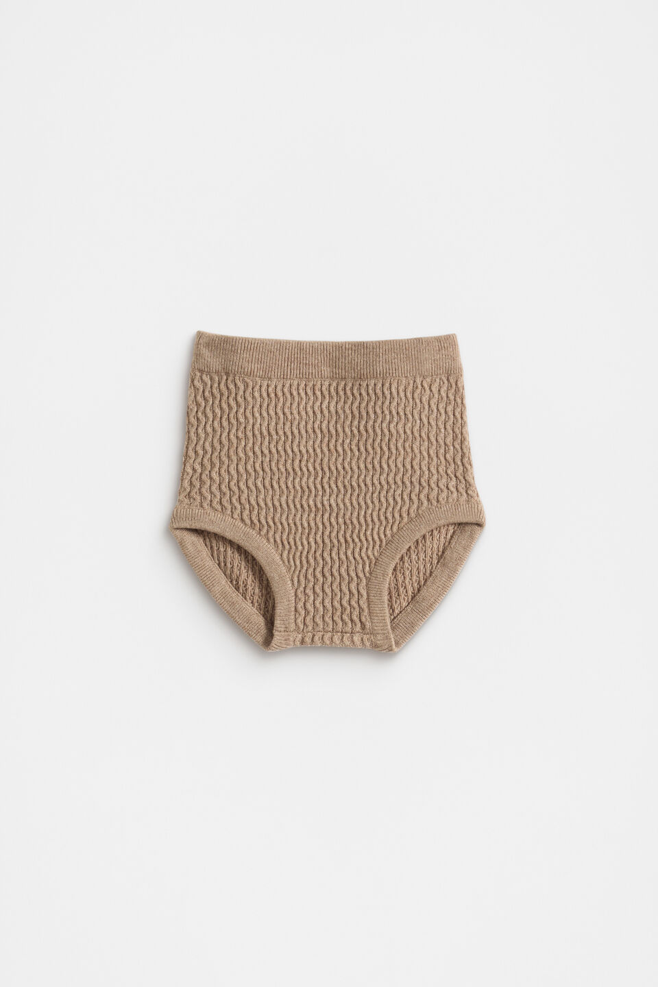 Cable Knit Bloomer  Nutmeg Marle