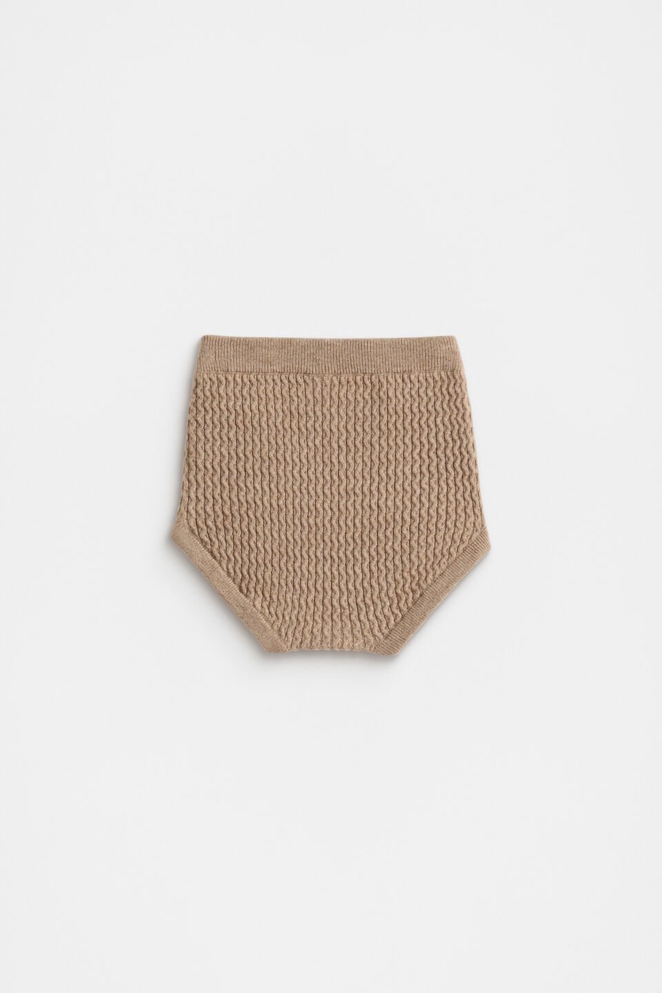 Cable Knit Bloomer  Nutmeg Marle
