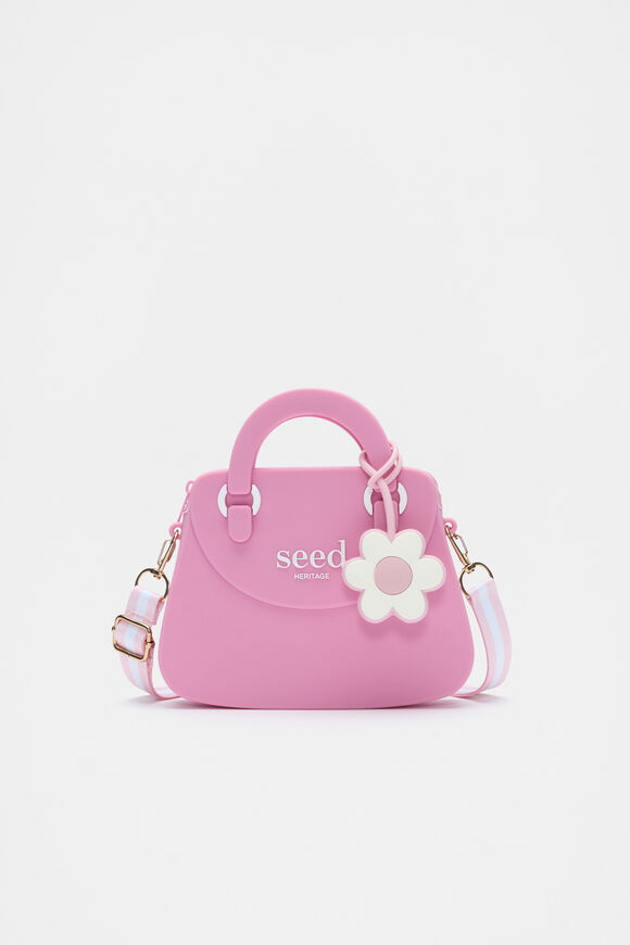Silicon Flower Charm Bag  Candy Pink  hi-res