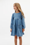Heart Denim Dress  Mid Blue Wash  hi-res