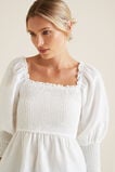 Shirred Blouson Top    hi-res
