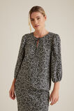 Mono Print Blouse    hi-res