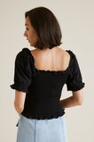 Shirred Prairie Top    hi-res