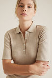 Collared Rib Top    hi-res