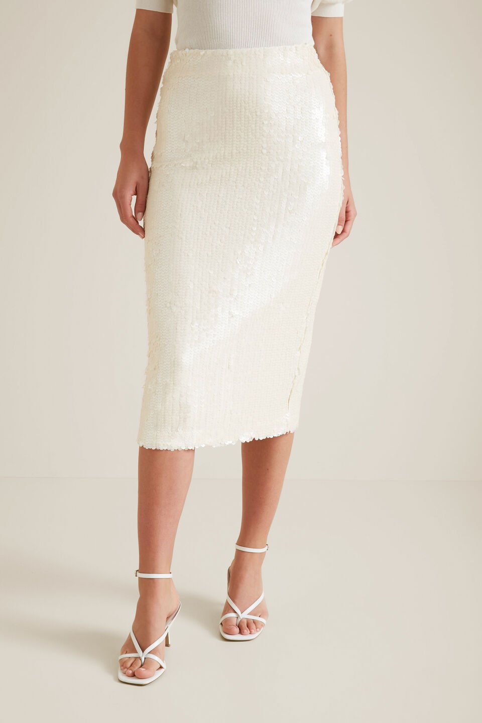 Sequin Midi Skirt  