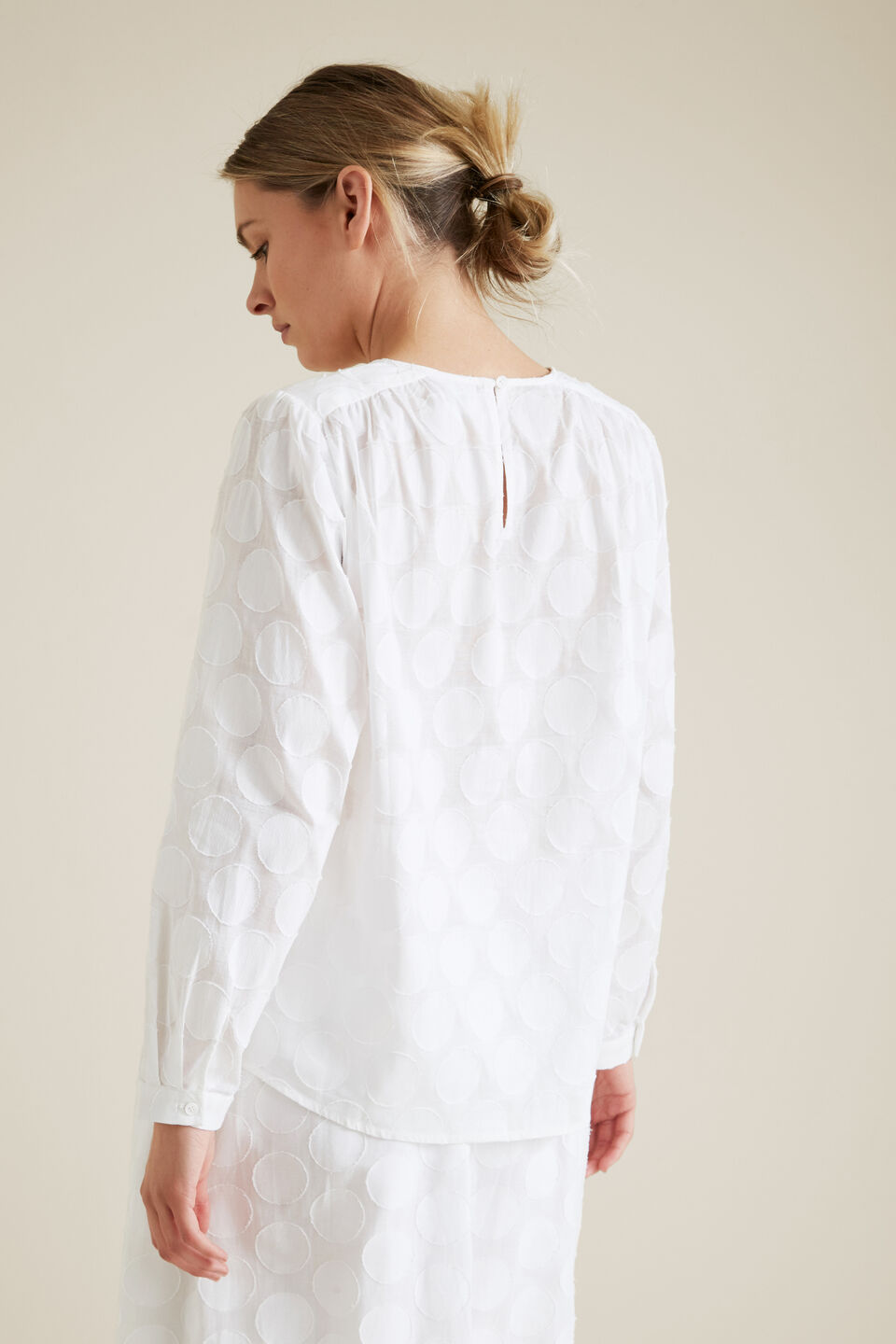 Burnout Spot Blouse  