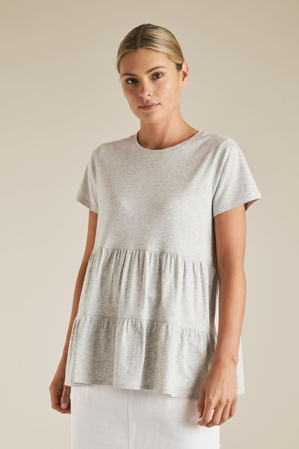 Tiered Peplum Tee  